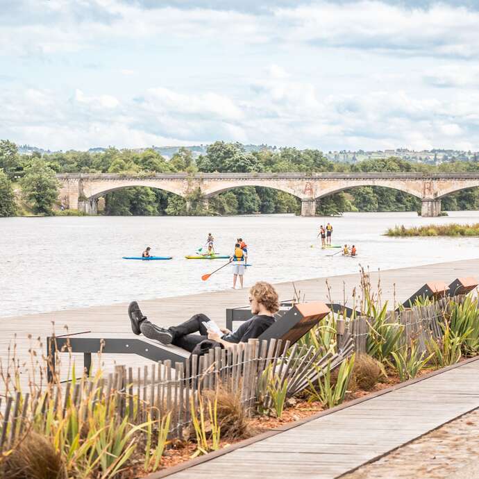 Roanne Plage - Kayak paddle