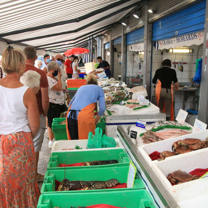 Les étals de poissons